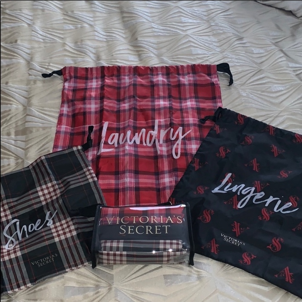 Victoria’s Secret Travel Pull String Laundry Bags